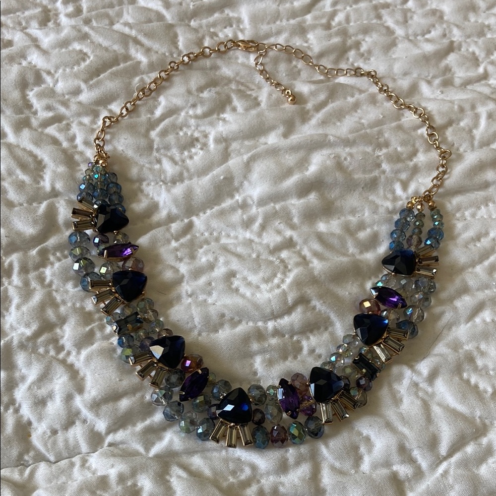 Elegant Multicolor Collar Statement Necklace - image 1